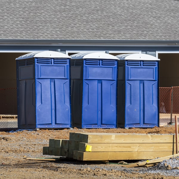 how can i report damages or issues with the portable toilets during my rental period in Canal Point